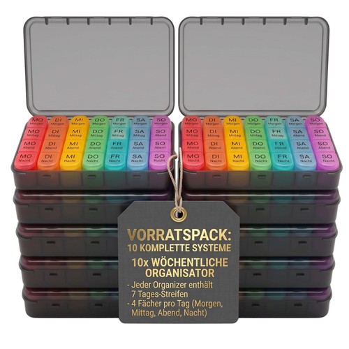 Stück tablettenbox tage - 10,