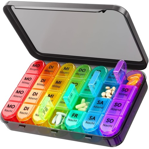 Tablettenbox tage fächer - tablettenbox,