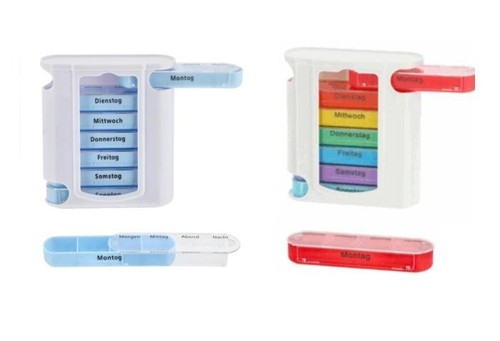 Tablettenbox tage 4 - 2x,