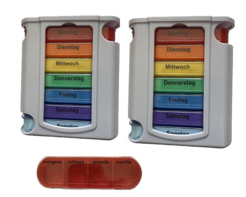 Tablettenbox pillenbox - 2x,