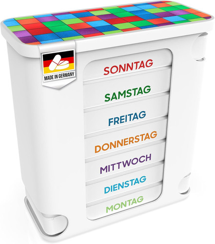 Pillendose tage mit 4 - 7,