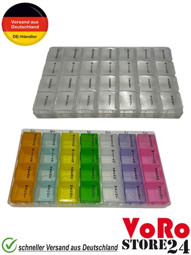 Tablettenbox pillendose tage - 7,