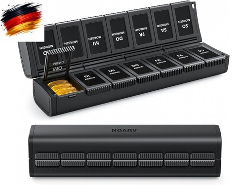 Faltbare tablettenbox tage - faltbare, 7