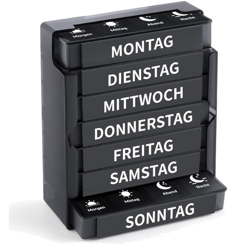 Tablettenbox tage fächer - tage,