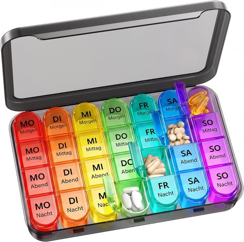 Tablettenbox tage fächer - 7, 4