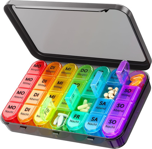 Tablettenbox tage fächer - 7,
