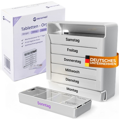 Tablettenbox tage fächer - 4,