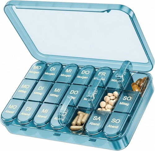 Tablettenbox tage fächer - 7,