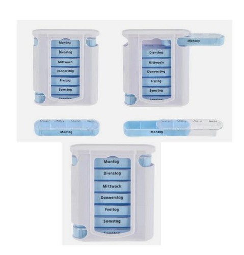 Tablettenbox pillenbox - 3x,
