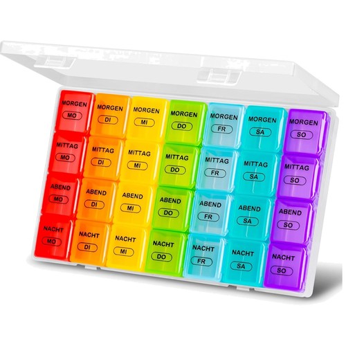 Tablettenbox tage große - tablettenbox,